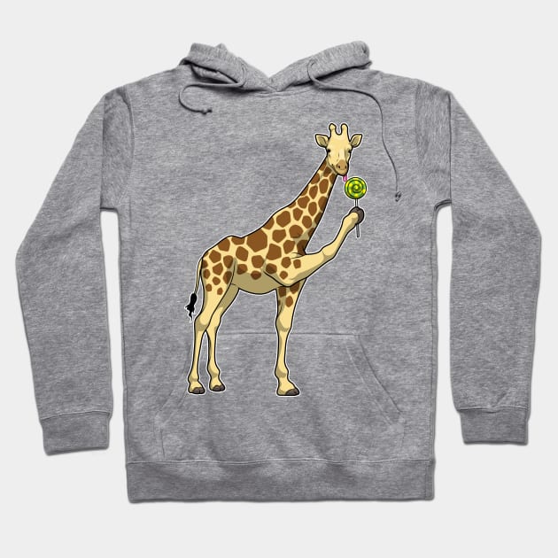 Giraffe Lollipop Hoodie by Markus Schnabel